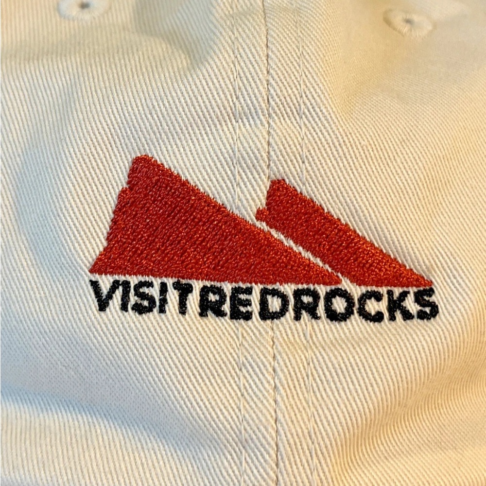Visit Red Rocks Amphitheater Off White Snapback Adjustable Cap Hat Colorado - Picture 2 of 5